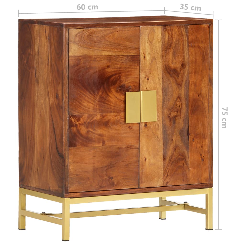 Senkki 60x35x75 cm täysi akaasiapuu - Sisustajankoti.fi
