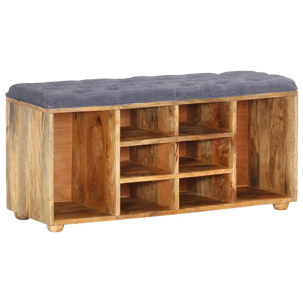 Eteisen penkki 100x35x47 cm täysi mangopuu - Sisustajankoti.fi