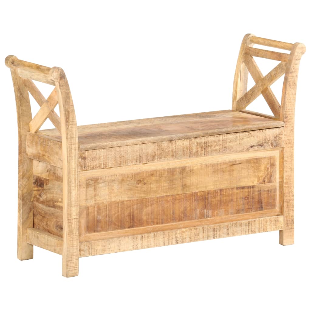 Eteisen penkki 103x33x72 cm täysi mangopuu - Sisustajankoti.fi