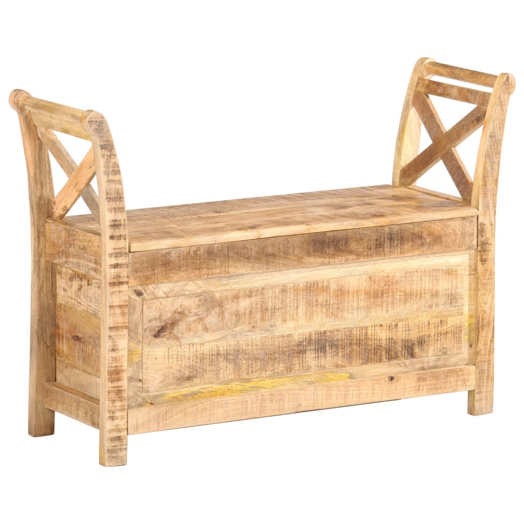 Eteisen penkki 103x33x72 cm täysi mangopuu - Sisustajankoti.fi