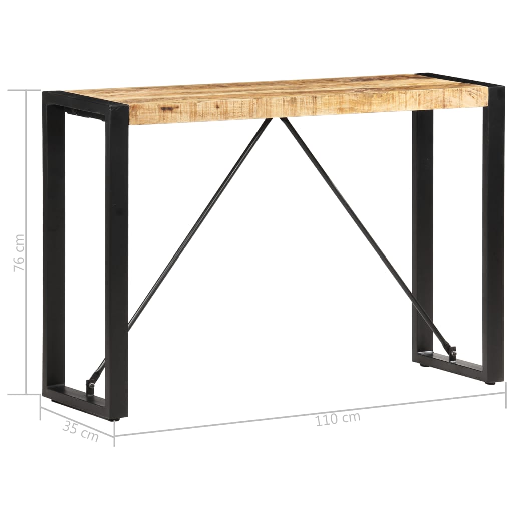Konsolipöytä 110x35x76 cm täysi mangopuu - Sisustajankoti.fi
