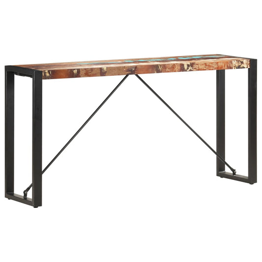 Sivupöytä 150x35x76 cm täysi kierrätetty puu - Sisustajankoti.fi