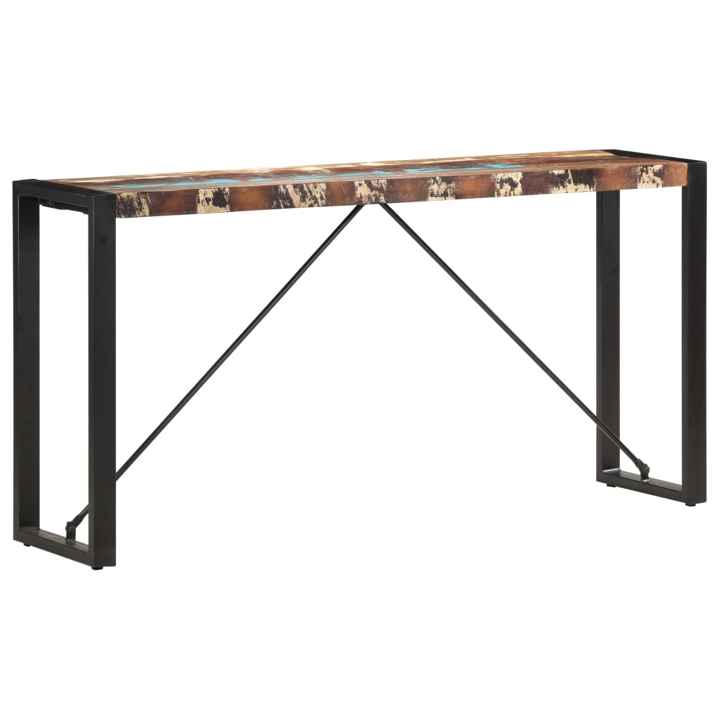 Sivupöytä 150x35x76 cm täysi kierrätetty puu - Sisustajankoti.fi