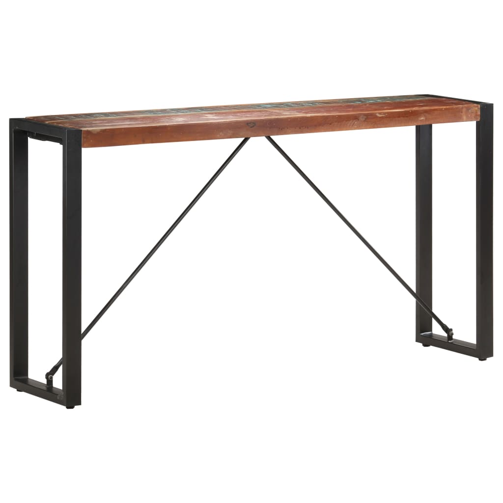 Sivupöytä 150x35x76 cm täysi kierrätetty puu - Sisustajankoti.fi