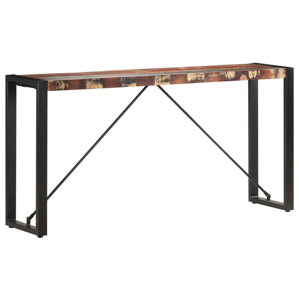 Sivupöytä 150x35x76 cm täysi kierrätetty puu - Sisustajankoti.fi