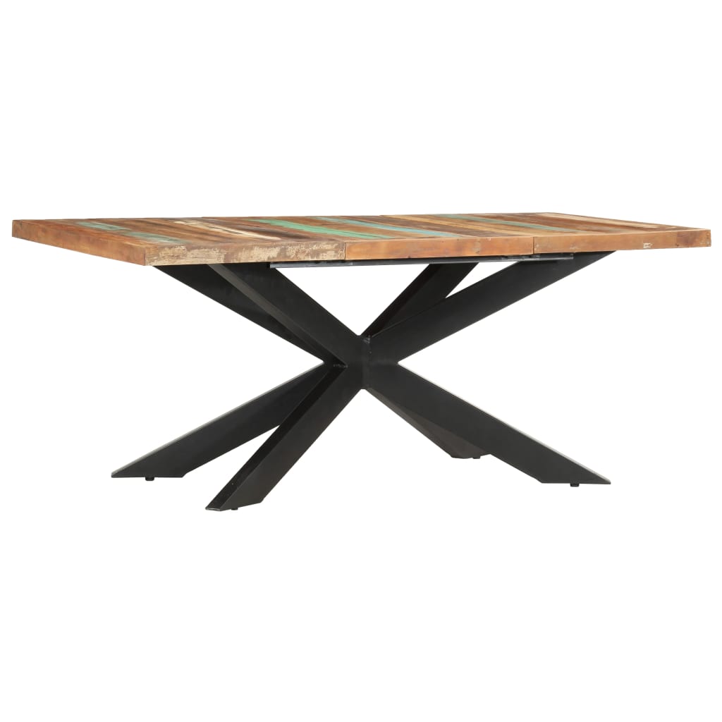Ruokapöytä 180x90x76 cm täysi kierrätetty puu - Sisustajankoti.fi