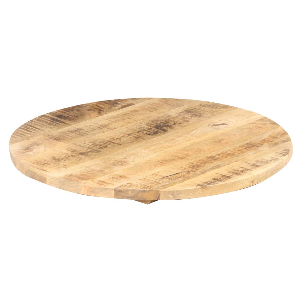 Pöytälevy täysi mangopuu pyöreä 25-27 mm 80 cm - Sisustajankoti.fi
