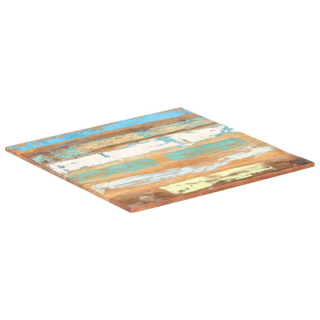 Neliönmuotoinen pöytälevy 60x60 cm 15-16 mm täysi kierrätyspuu - Sisustajankoti.fi
