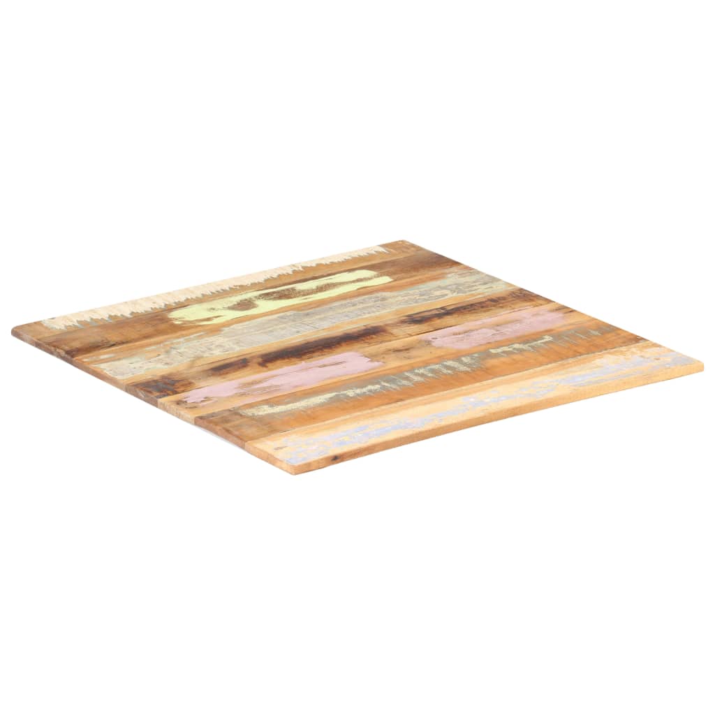 Neliönmuotoinen pöytälevy 60x60 cm 15-16 mm täysi kierrätyspuu - Sisustajankoti.fi