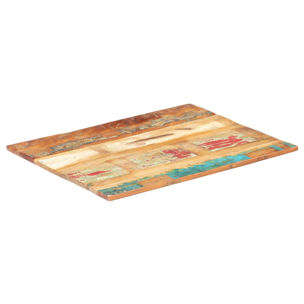 Suorakulmainen pöytälevy 70x90 cm 15-16 mm täysi kierrätyspuu - Sisustajankoti.fi