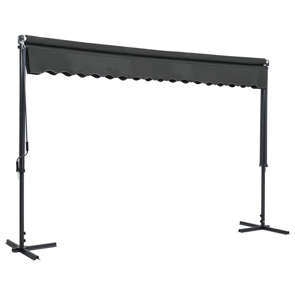Vapaasti seisova markiisi 400x300 cm antrasiitti - Sisustajankoti.fi