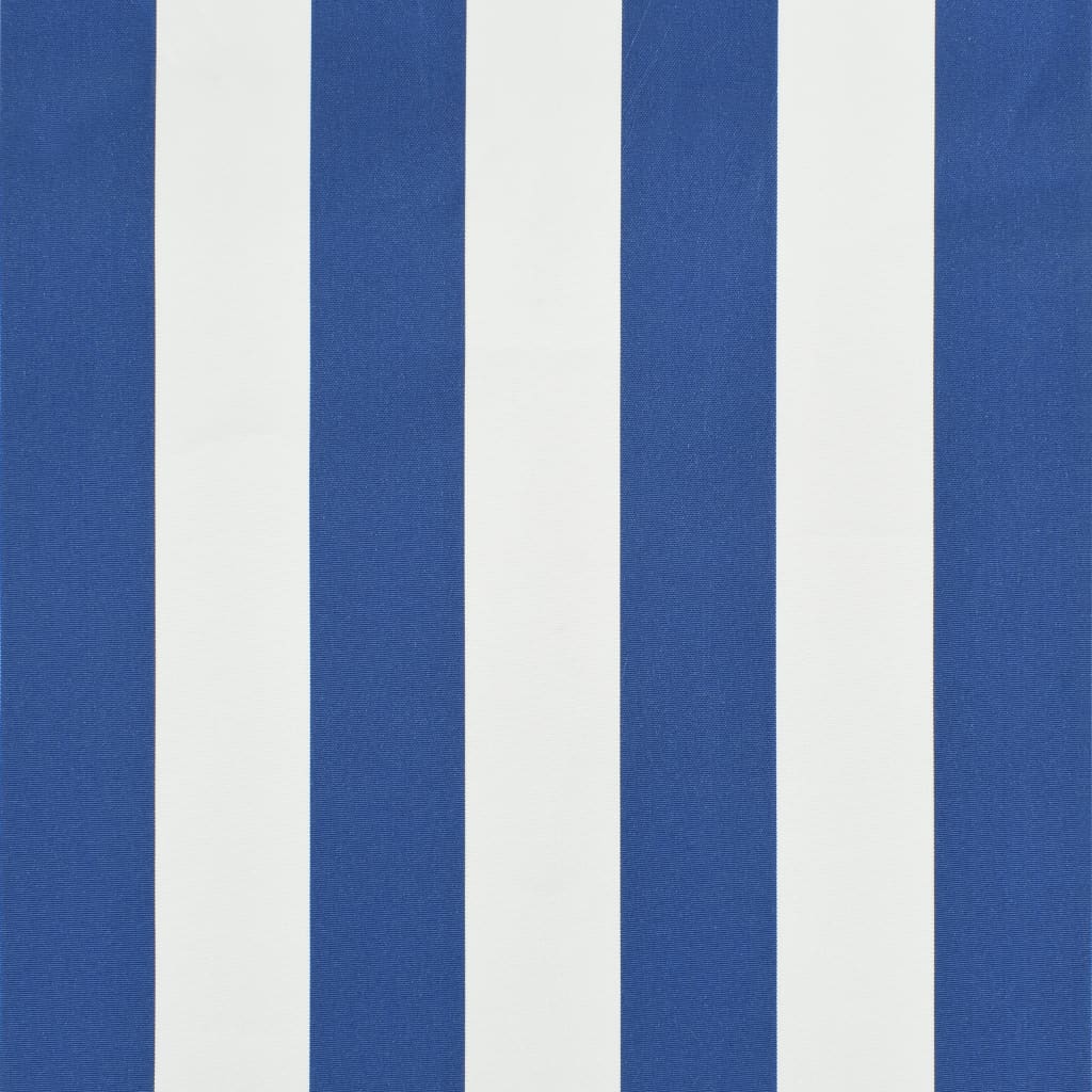 Sisäänkelattava markiisi 100x150 cm sininen ja valkoinen - Sisustajankoti.fi