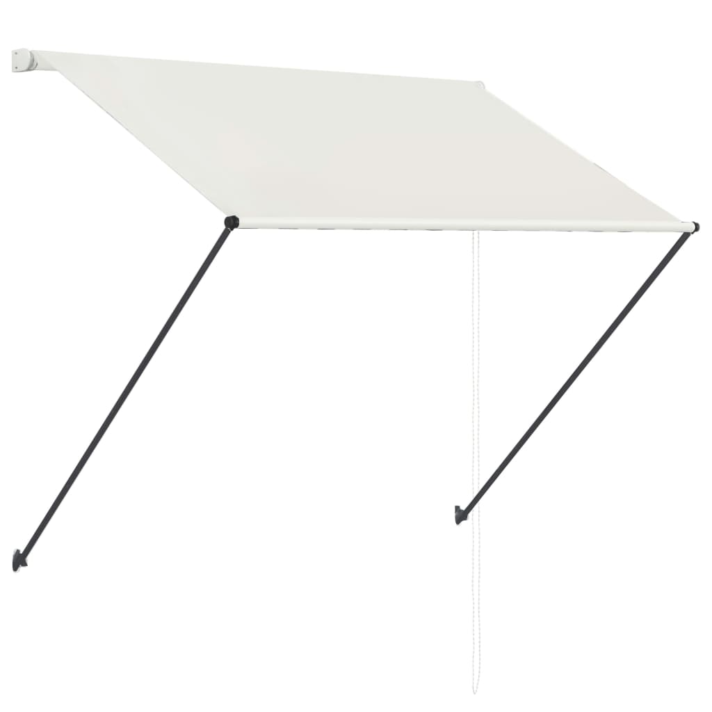 Sisäänkelattava markiisi LEDillä 200x150 cm kerma - Sisustajankoti.fi