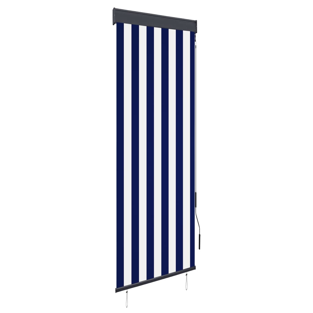 Ulkorullaverho 60x250 cm sininen ja valkoinen - Sisustajankoti.fi