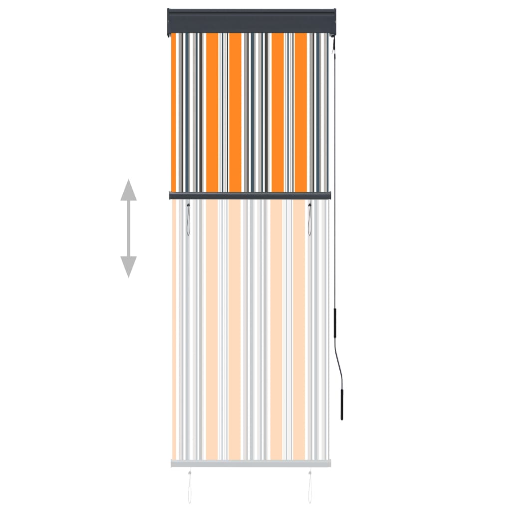 Ulkorullaverho 60x250 cm keltainen ja sininen - Sisustajankoti.fi