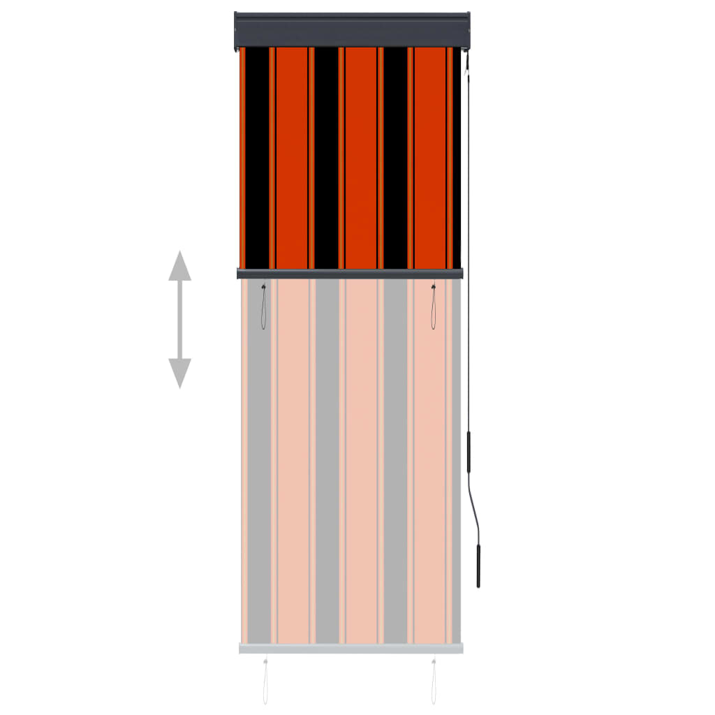 Ulkorullaverho 60x250 cm oranssi ja ruskea - Sisustajankoti.fi