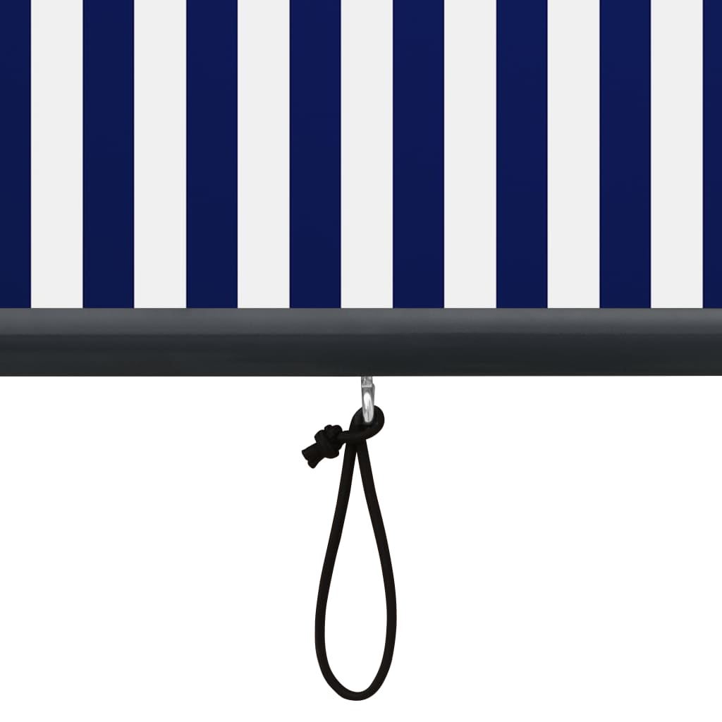Ulkorullaverho 80x250 cm sininen ja valkoinen - Sisustajankoti.fi