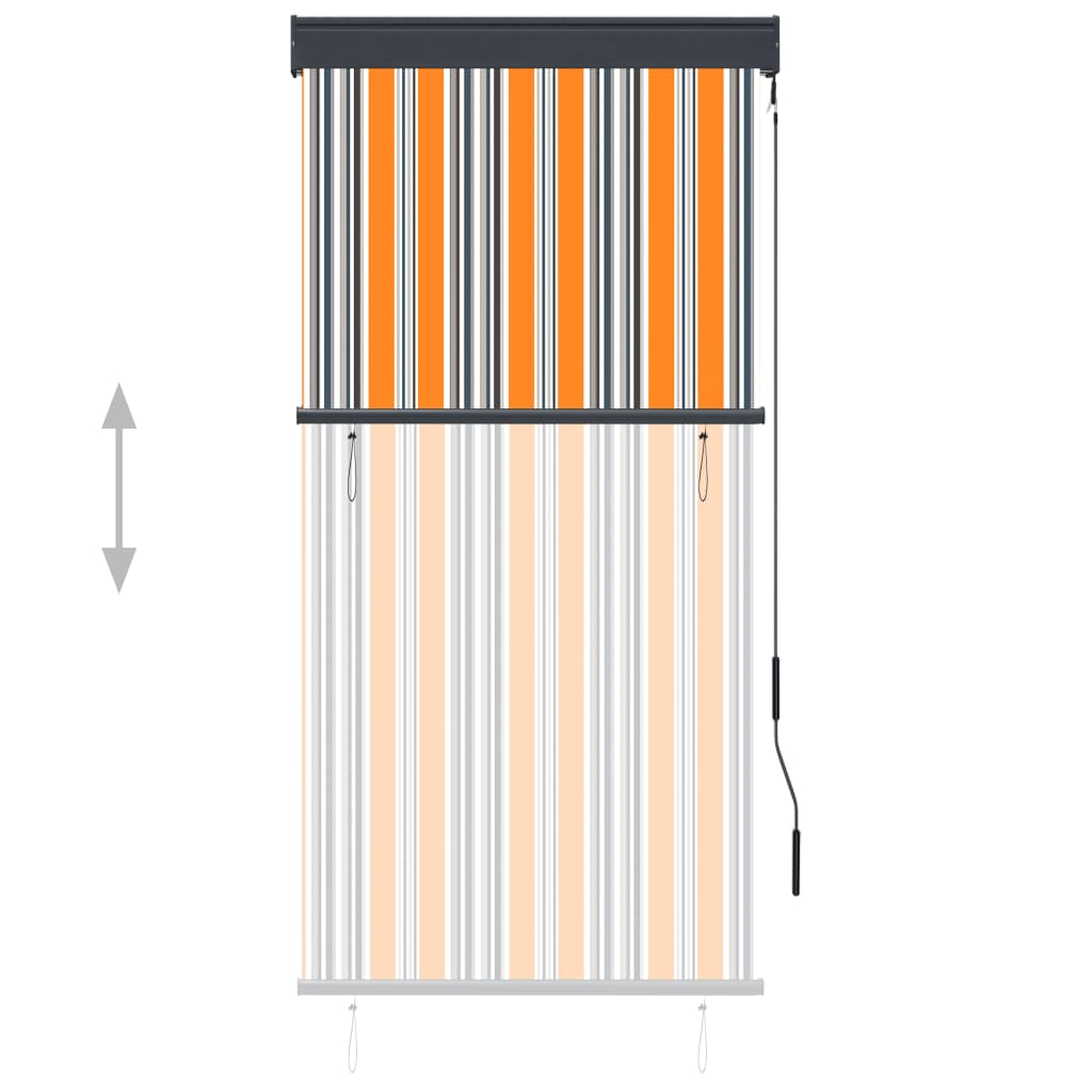 Ulkorullaverho 80x250 cm keltainen ja sininen - Sisustajankoti.fi