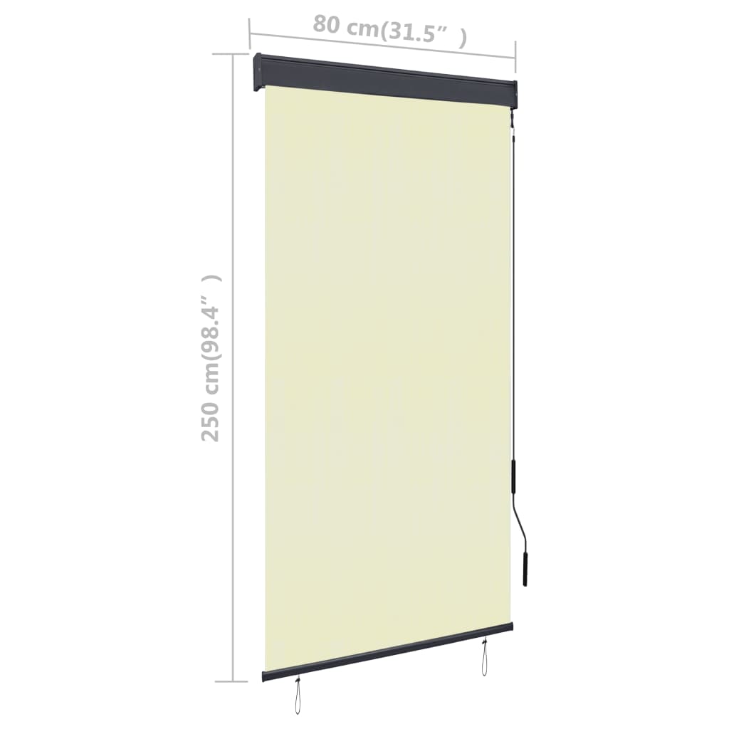 Ulkorullaverho 80x250 cm kerma - Sisustajankoti.fi