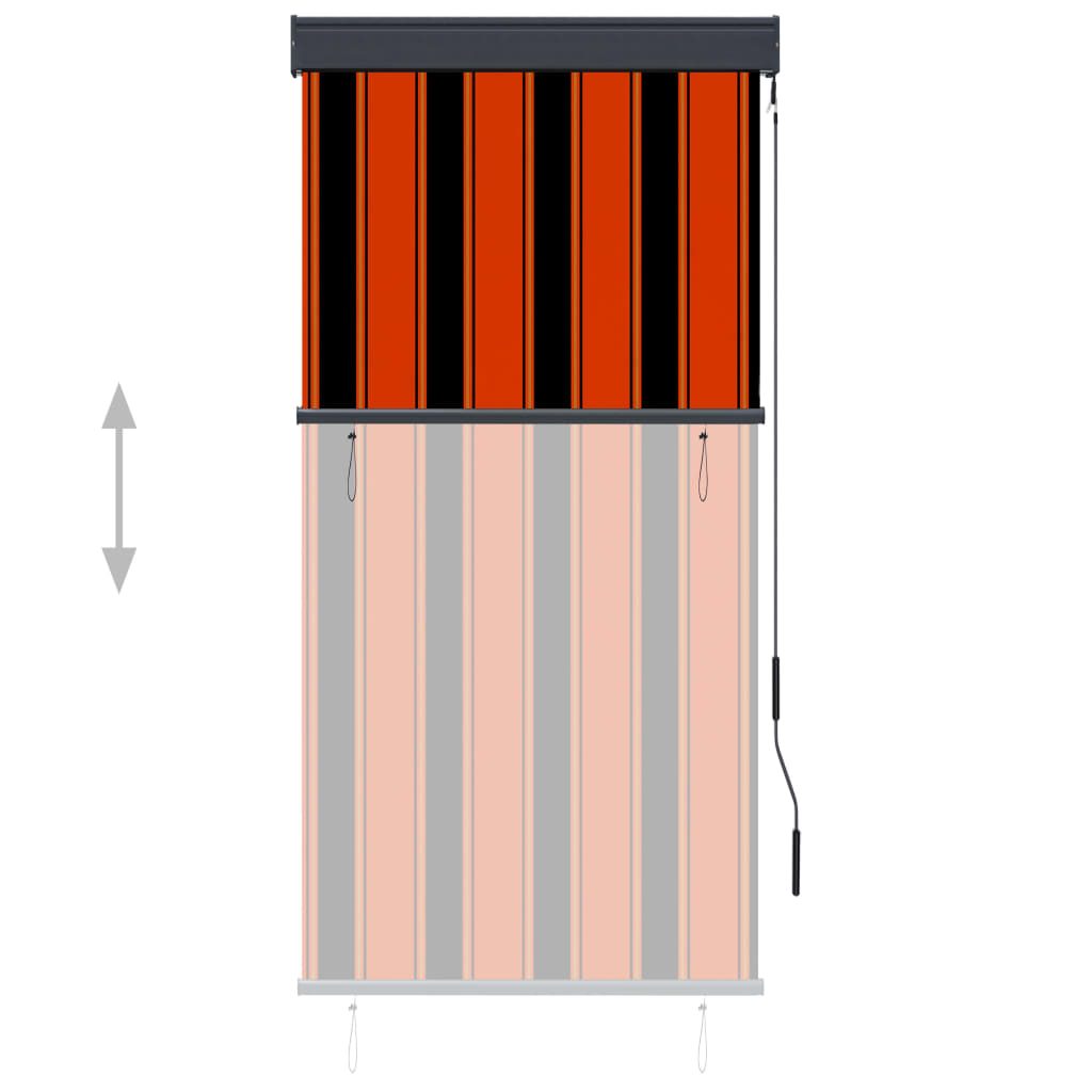 Ulkorullaverho 80x250 cm oranssi ja ruskea - Sisustajankoti.fi