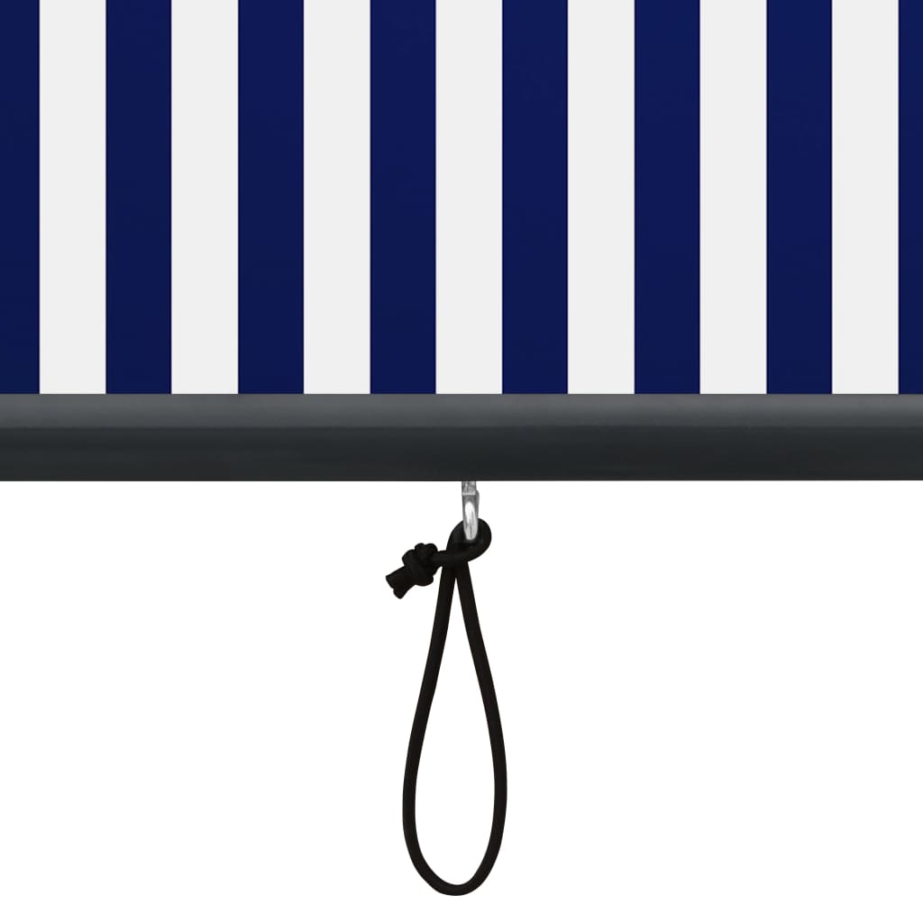 Ulkorullaverho 100x250 cm sininen ja valkoinen - Sisustajankoti.fi