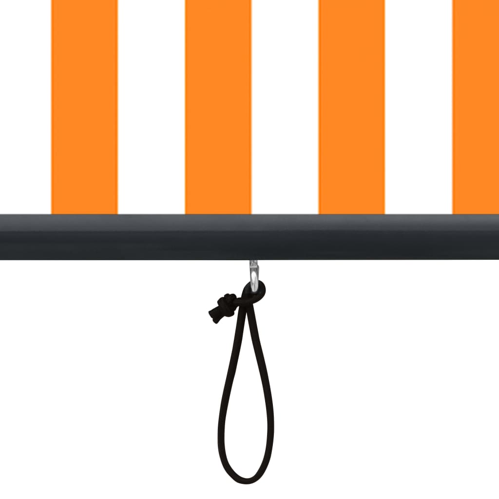Ulkorullaverho 100x250 cm valkoinen ja oranssi - Sisustajankoti.fi