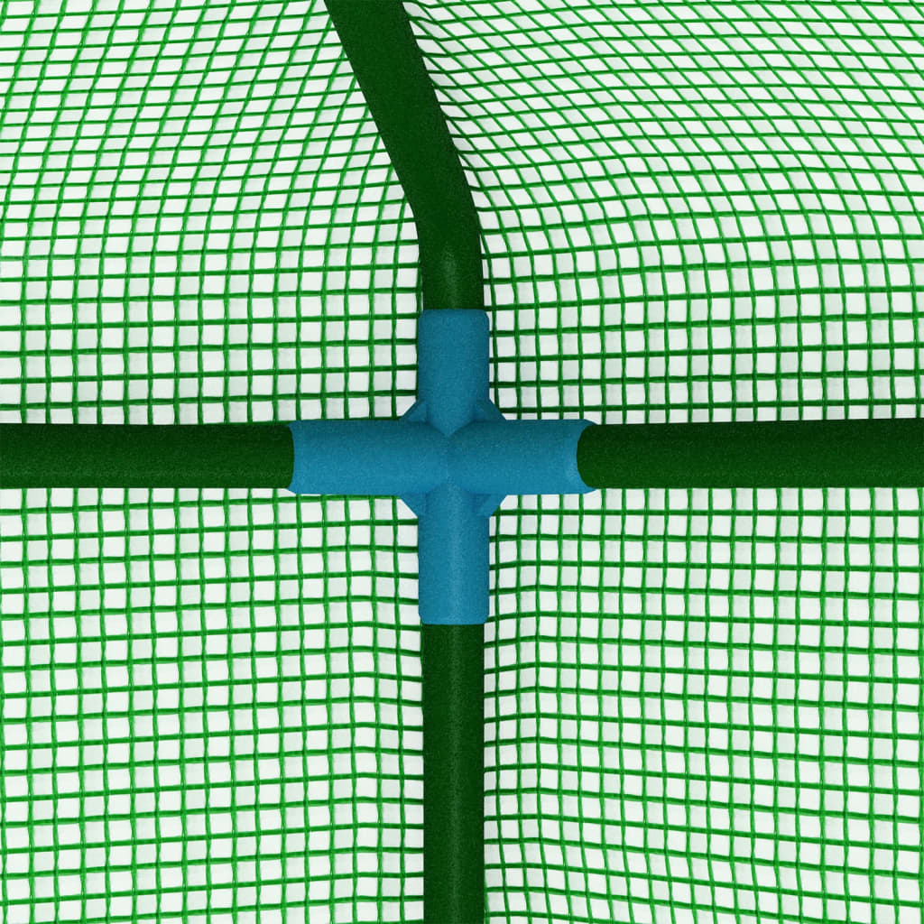 Kasvihuone hyllyillä teräs 143x143x195 cm - Sisustajankoti.fi