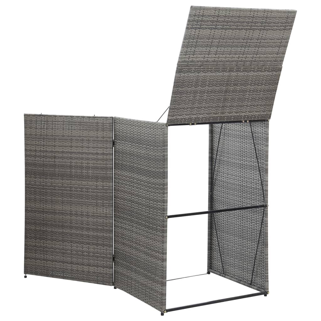 Yhden roska-astian vaja antrasiitti 76x78x120 cm polyrottinki - Sisustajankoti.fi