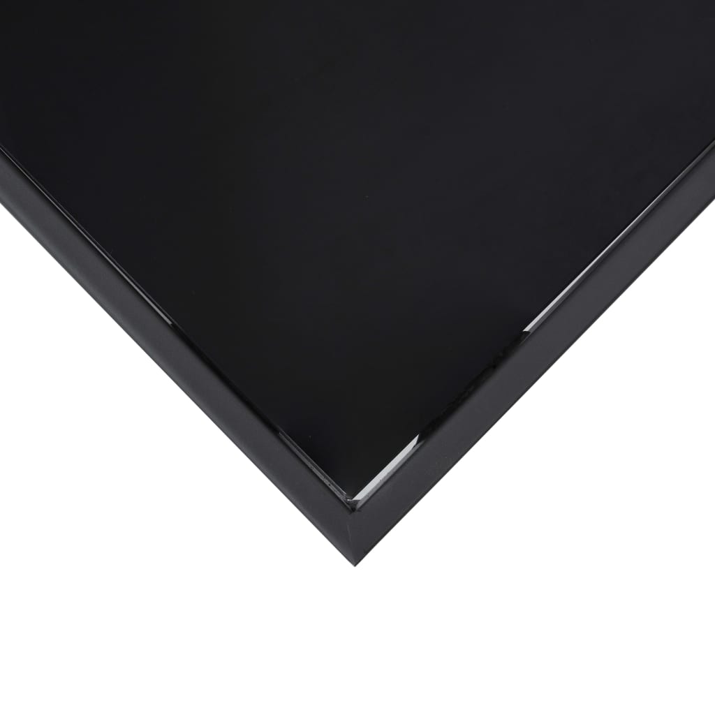 Puutarhan baaripöytä musta 60x60x110 cm karkaistu lasi - Sisustajankoti.fi