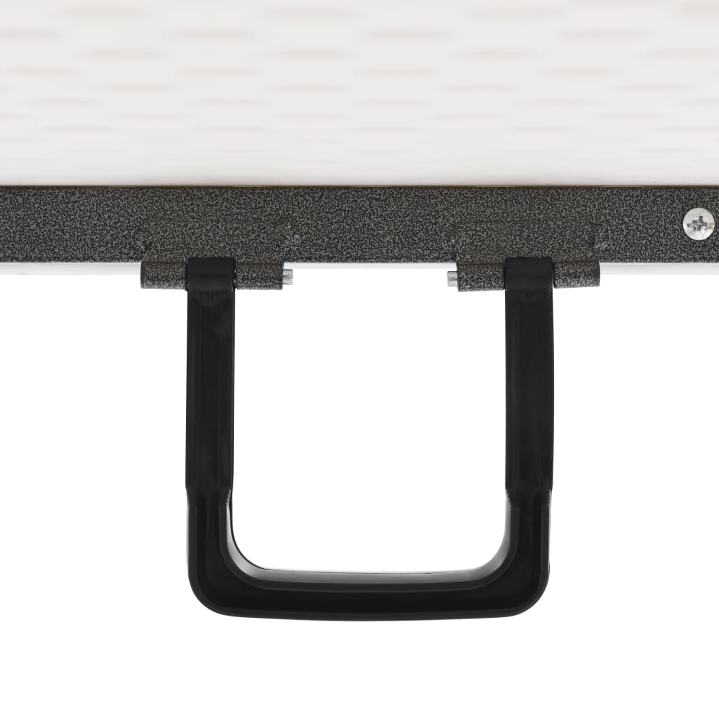 Kokoontaittuva puutarhapöytä valkoinen 180x72x72 cm HDPE - Sisustajankoti.fi