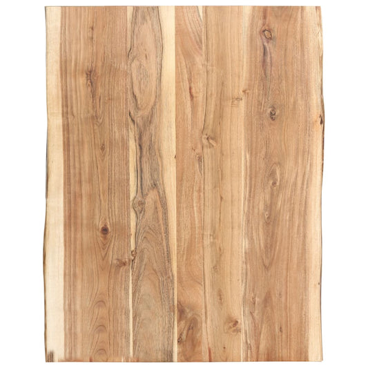 Pöytälevy täysi akaasiapuu 80x60x3,8 cm - Sisustajankoti.fi