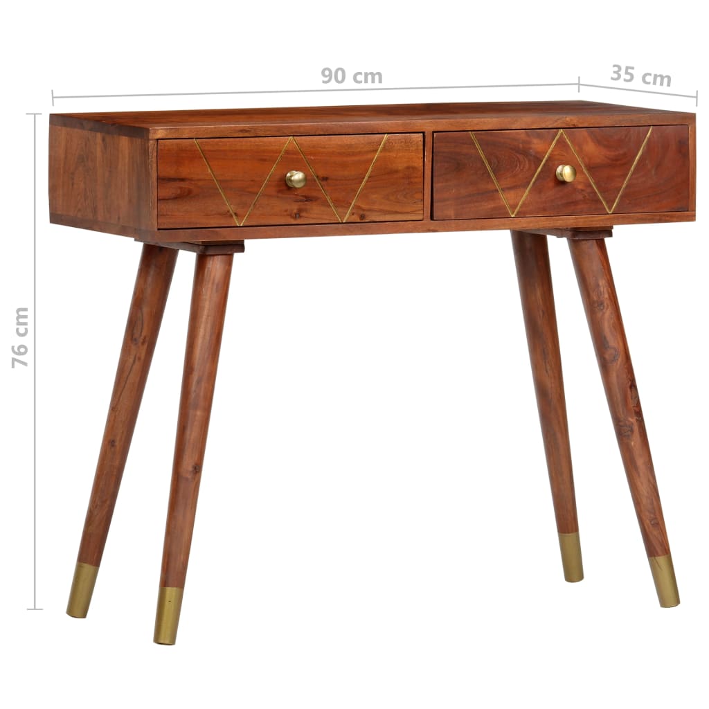 Senkki 90x35x76 cm täysi akaasiapuu - Sisustajankoti.fi