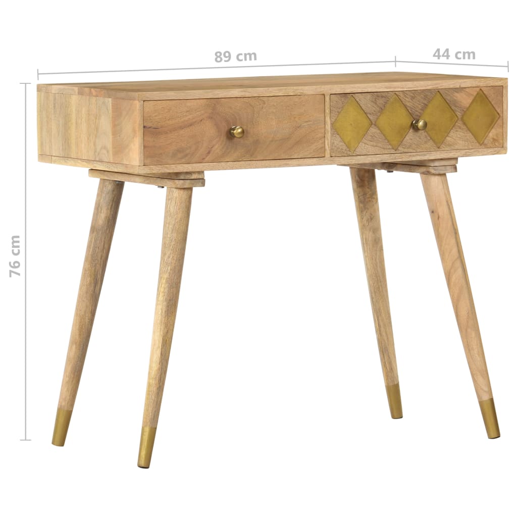 Konsolipöytä 89x44x75 cm täysi mangopuu - Sisustajankoti.fi