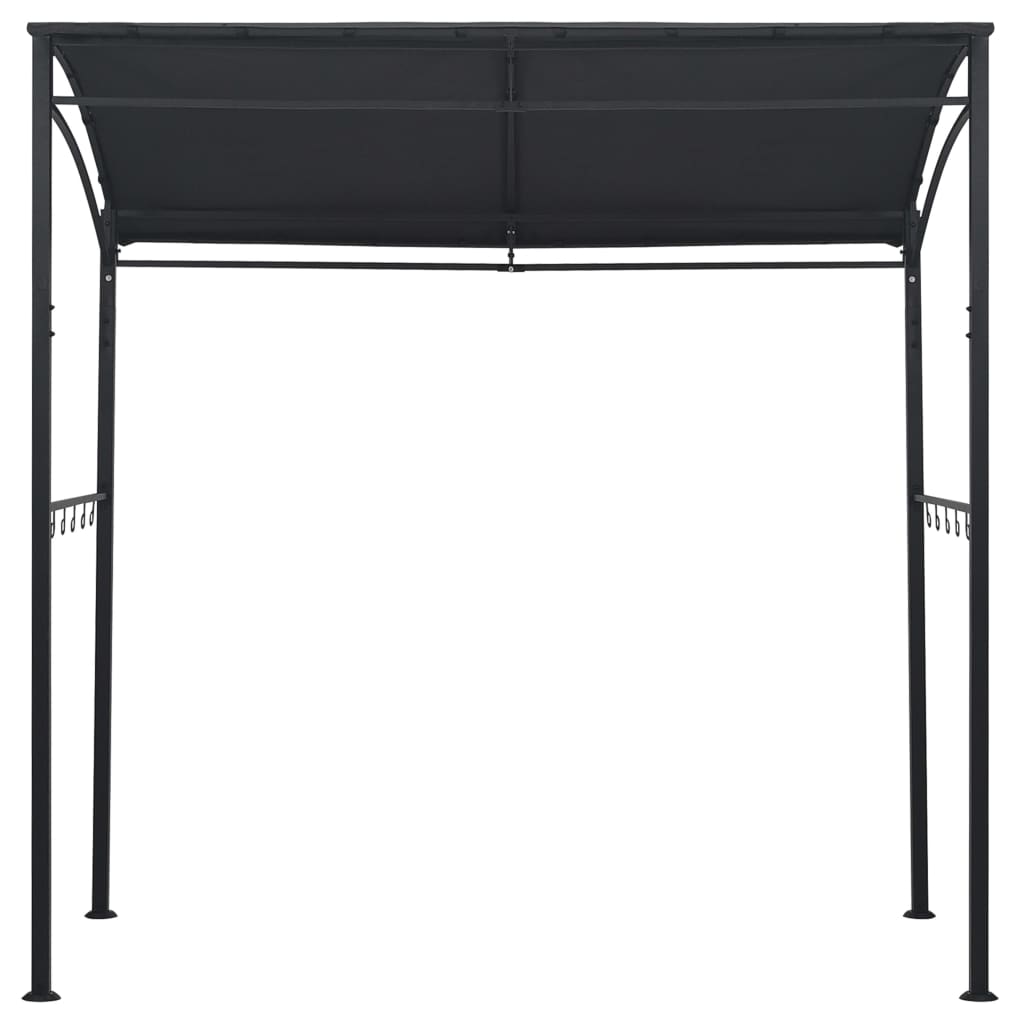 BBQ-huvimaja 215x150x220 cm antrasiitti teräs - Sisustajankoti.fi