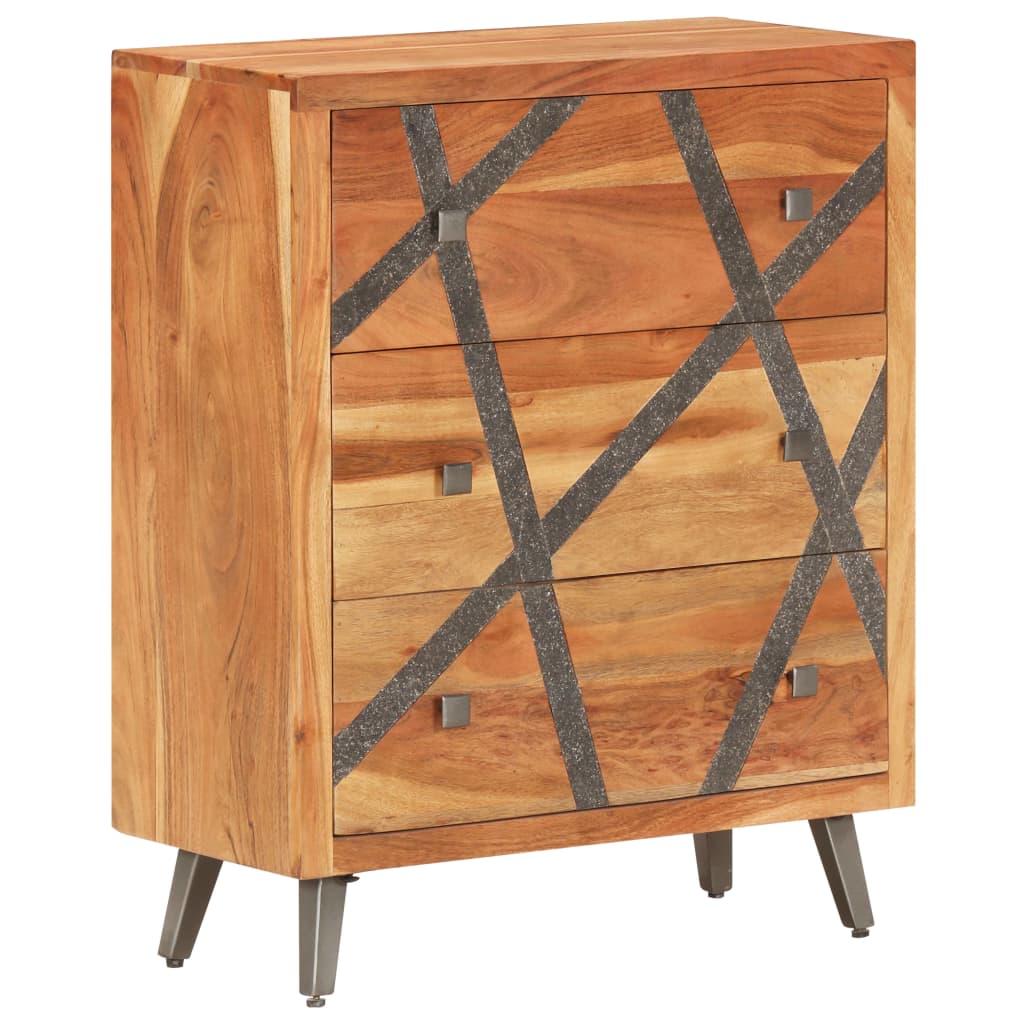 Senkki 60x30x75 cm täysi akasiapuu - Sisustajankoti.fi