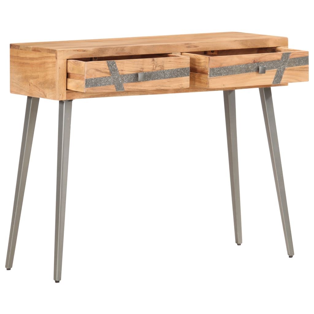 Konsolipöytä 90x30x75 cm täysi akaasiapuu - Sisustajankoti.fi