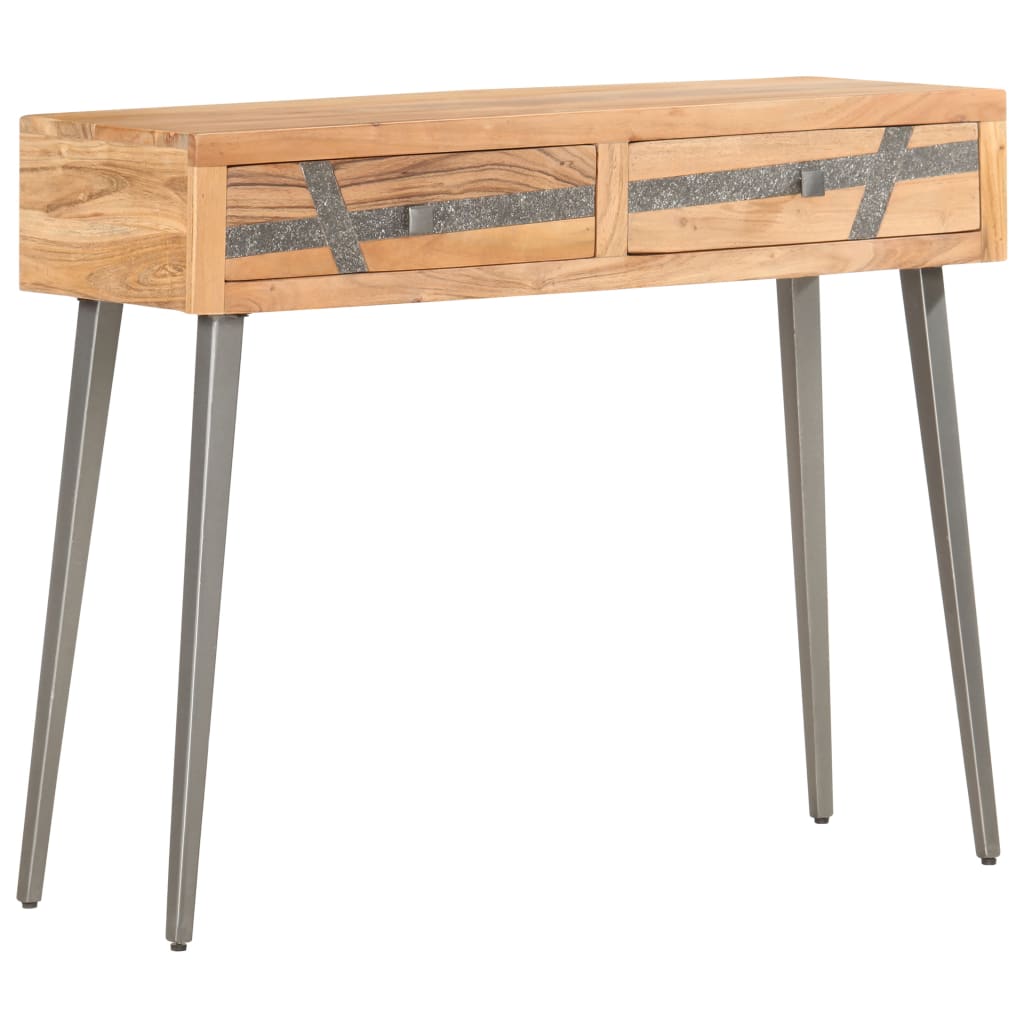 Konsolipöytä 90x30x75 cm täysi akaasiapuu - Sisustajankoti.fi