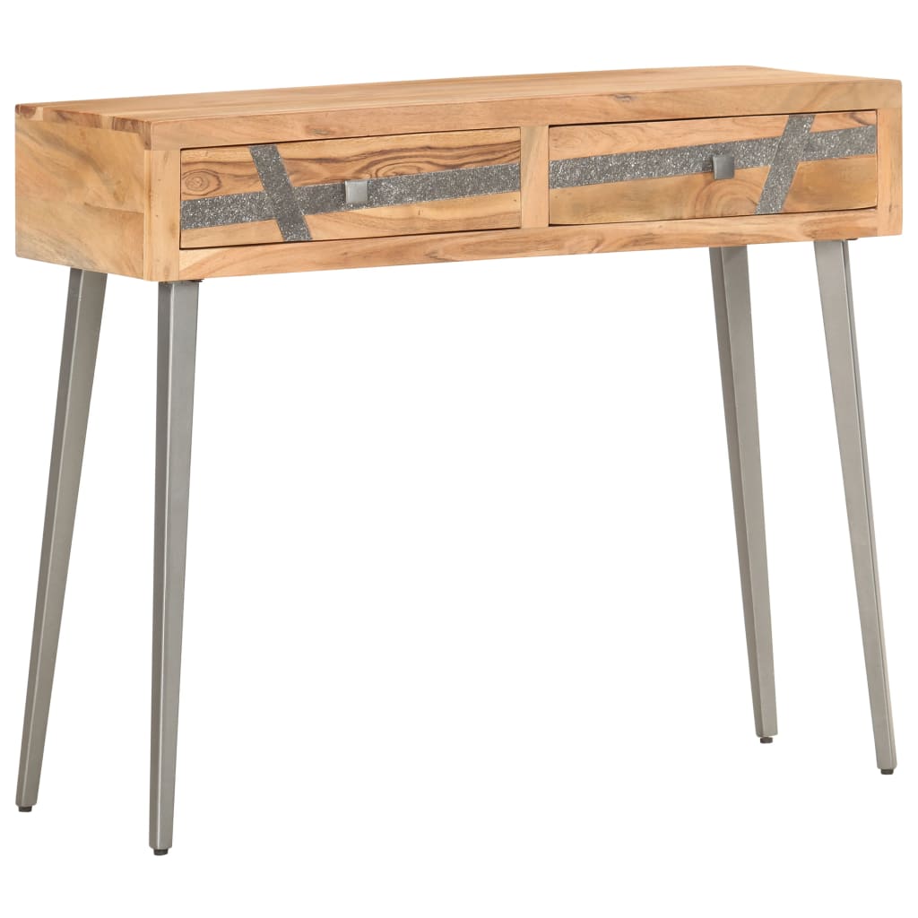 Konsolipöytä 90x30x75 cm täysi akaasiapuu - Sisustajankoti.fi