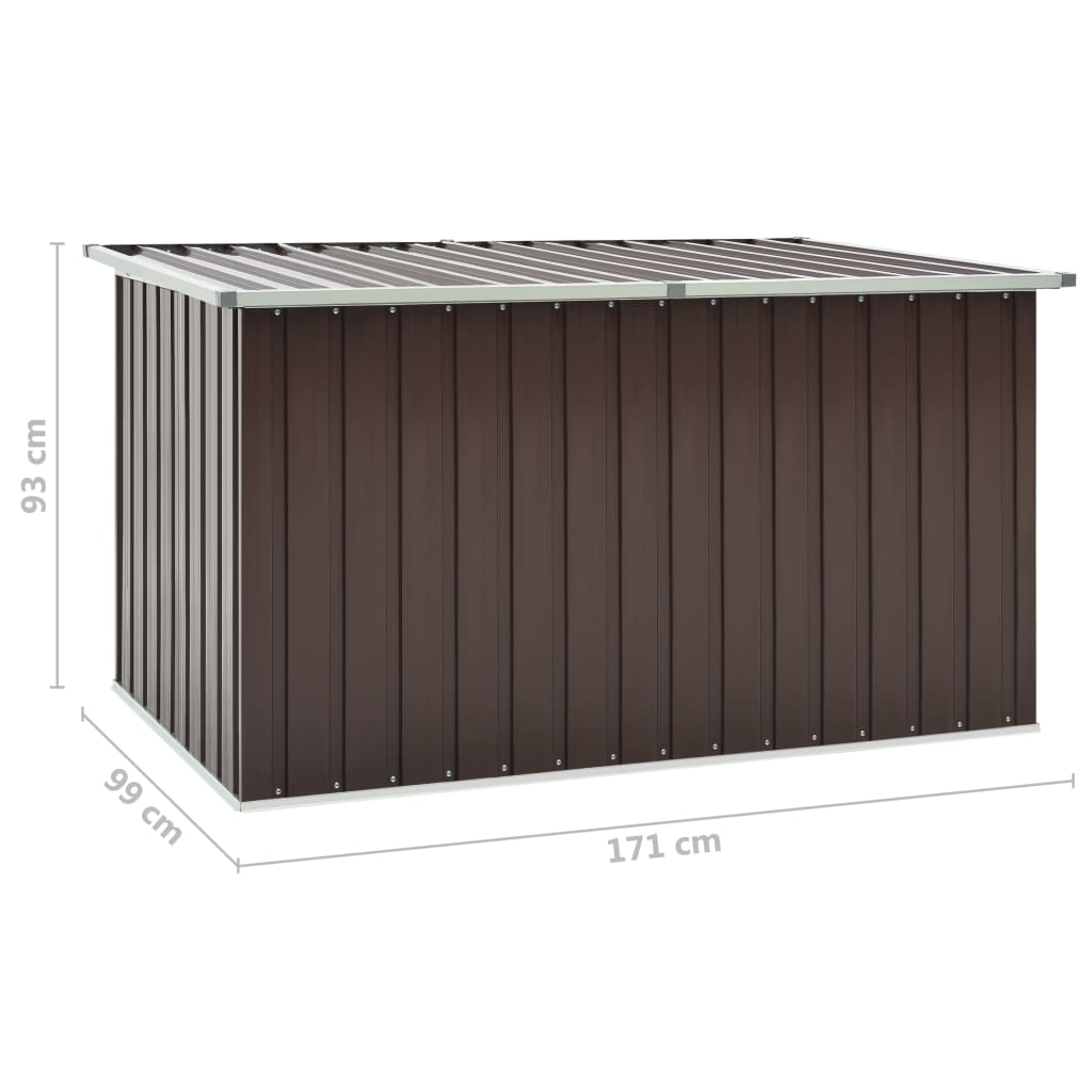 Puutarhan varastoarkku ruskea 171x99x93 cm - Sisustajankoti.fi