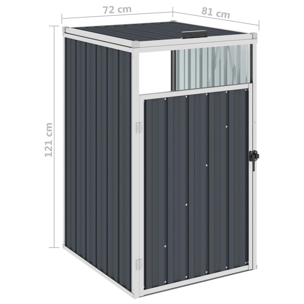 Roskavaja antrasiitti 72x81x121 cm teräs - Sisustajankoti.fi