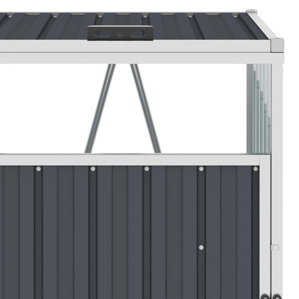 Kolmen roska-astian vaja antrasiitti 213x81x121 cm teräs - Sisustajankoti.fi