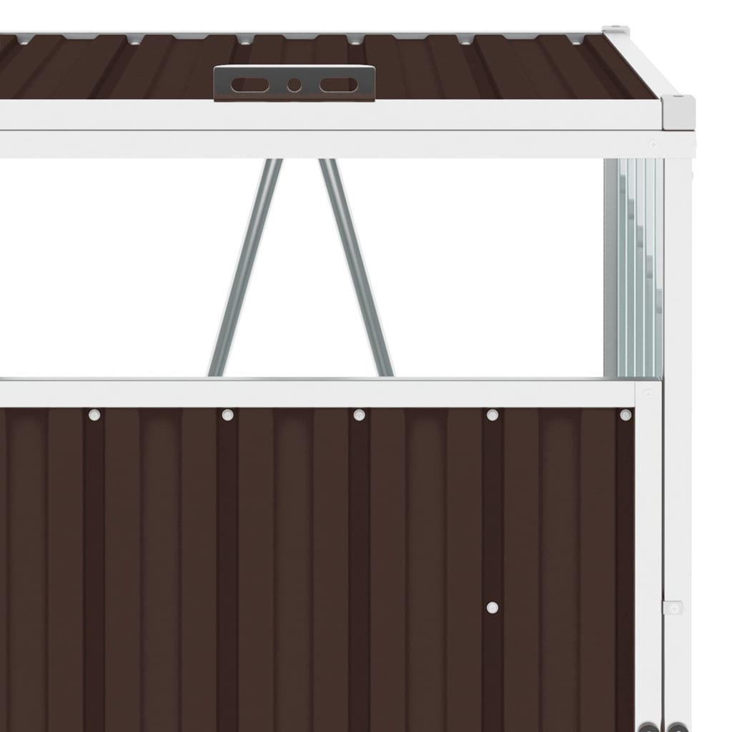 Kolmen roska-astian vaja ruskea 213x81x121 cm teräs - Sisustajankoti.fi