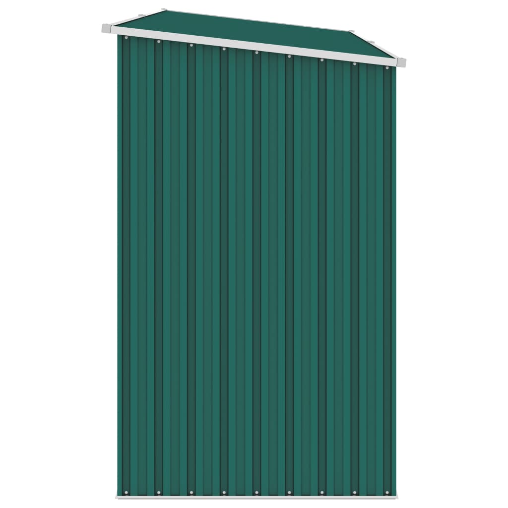 Puutarhan polttopuuvaja vihreä 245x98x159 cm galvanoitu teräs - Sisustajankoti.fi