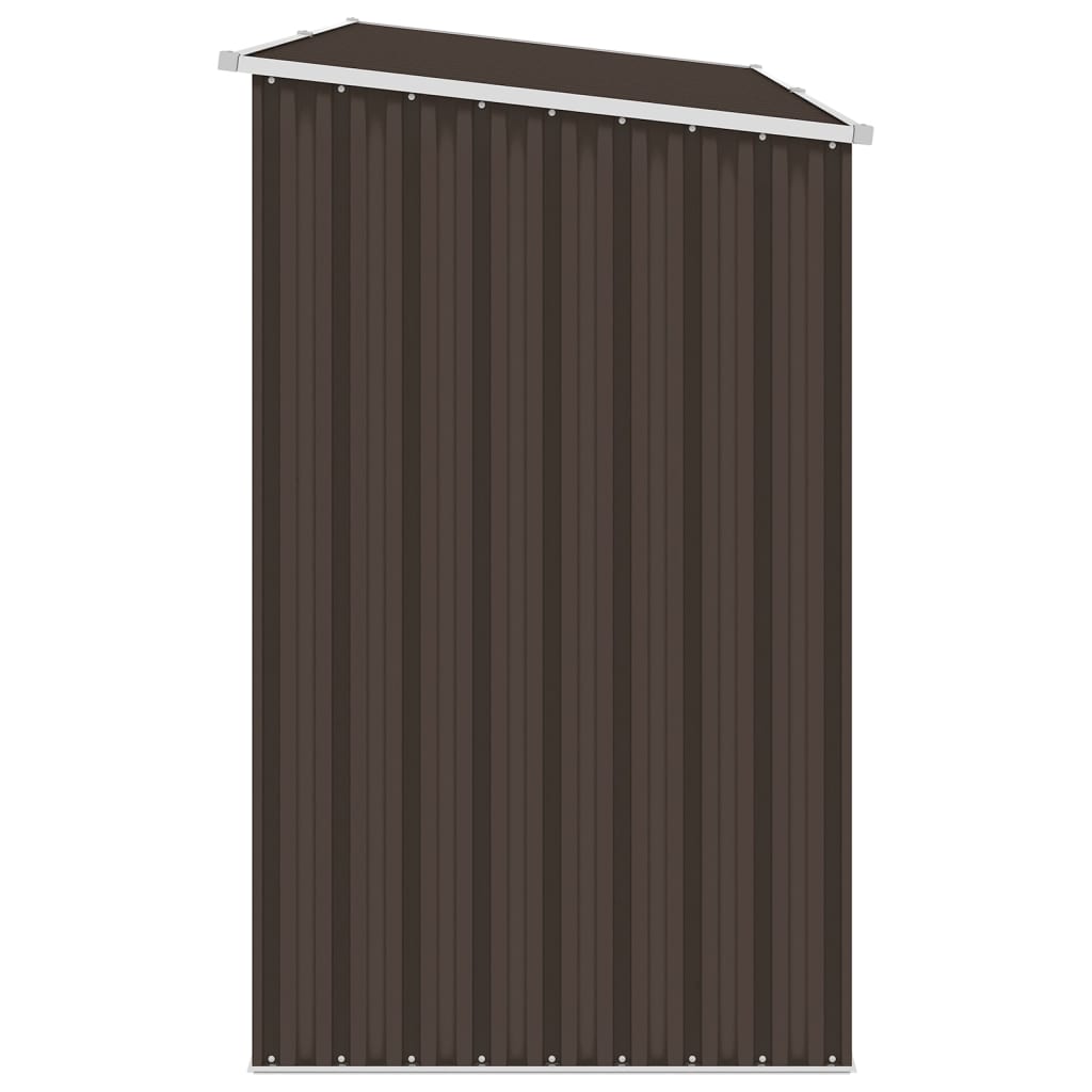 Puutarhan polttopuuvaja ruskea 245x98x159 cm galvanoitu teräs - Sisustajankoti.fi