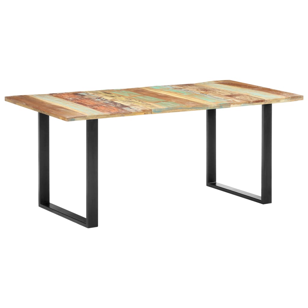 Ruokapöytä 180x90x76 cm täysi kierrätetty puu - Sisustajankoti.fi