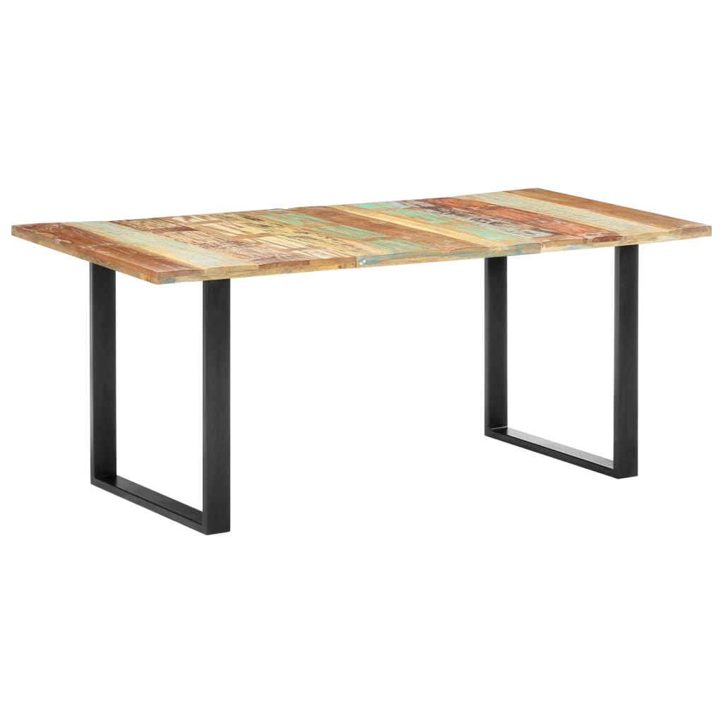 Ruokapöytä 180x90x76 cm täysi kierrätetty puu - Sisustajankoti.fi