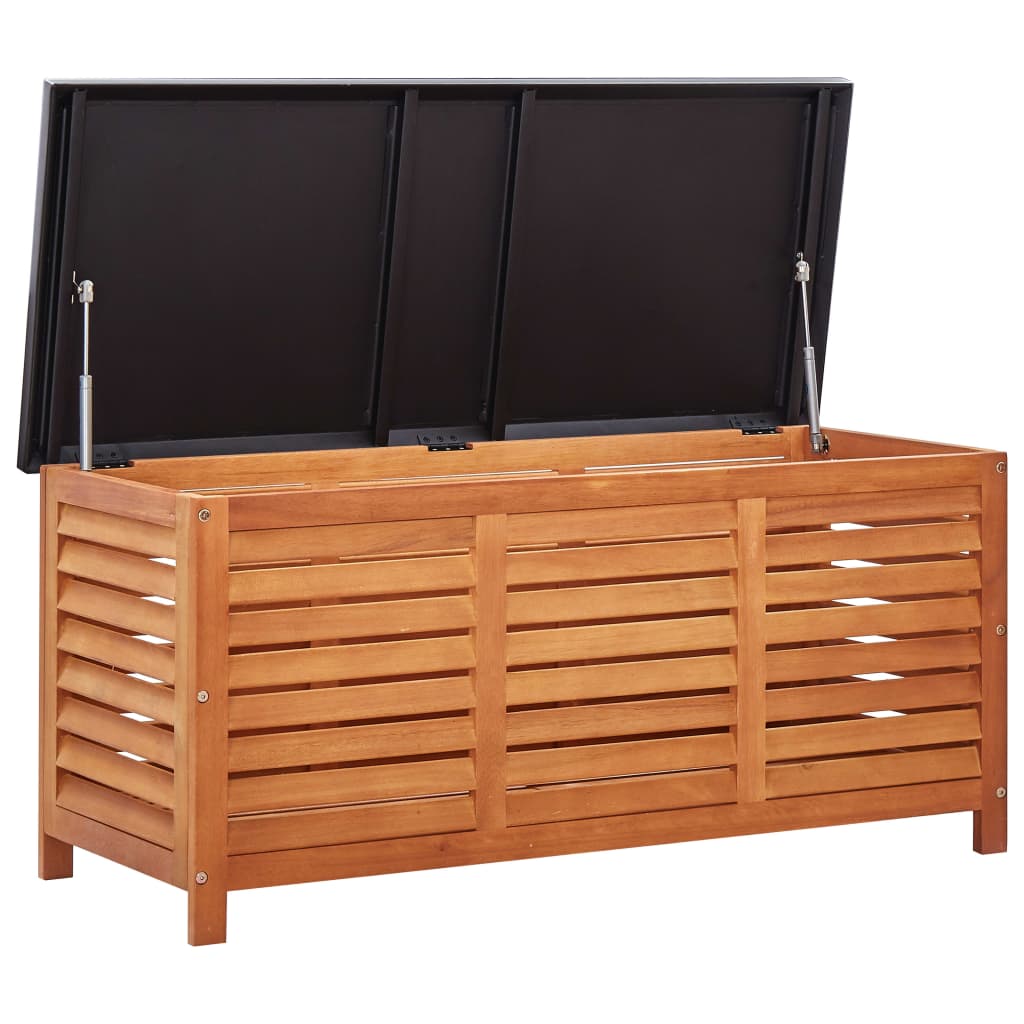 Puutarhan varastolaatikko 117x50x55 cm täysi eukalyptuspuu - Sisustajankoti.fi