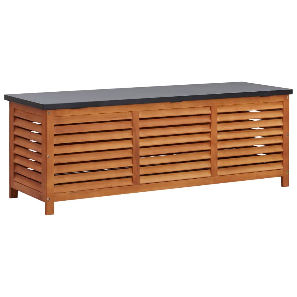 Puutarhan varastolaatikko 150x50x55 cm täysi eukalyptuspuu - Sisustajankoti.fi