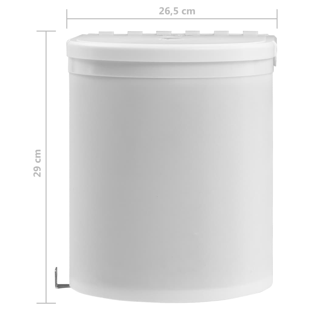 Keittiön sisäänrakennettu roskakori muovi 12 l - Sisustajankoti.fi