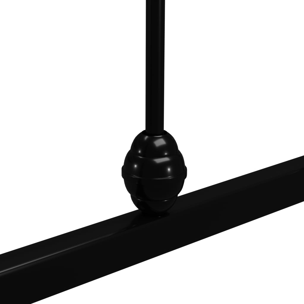 Sängynrunko musta metalli 90x200 cm - Sisustajankoti.fi